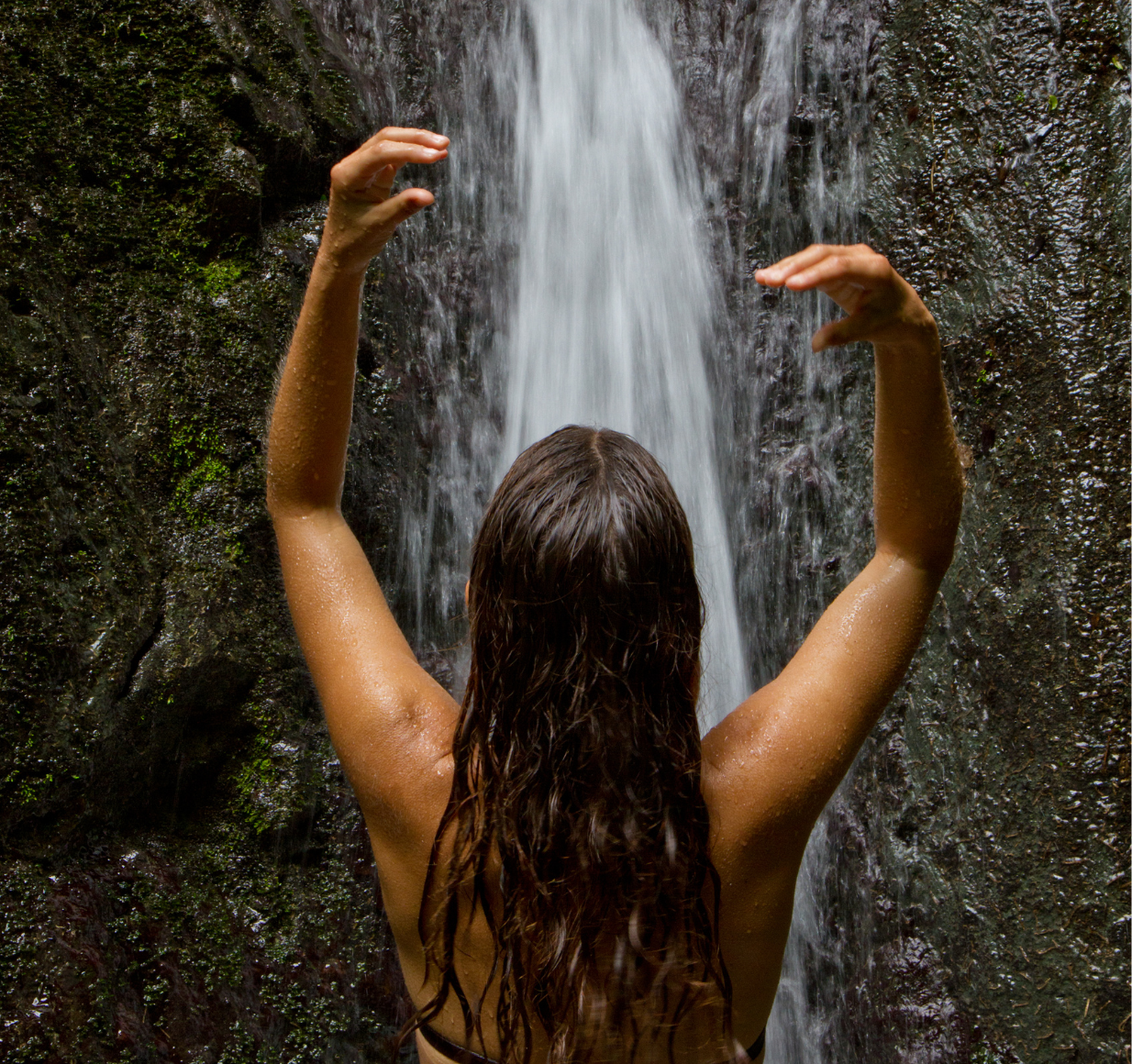 Serene waterfall that inspired Sonaura’s calming hush